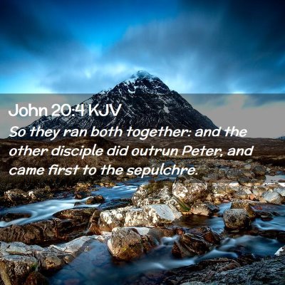 John 20:4 KJV Free Bible Images