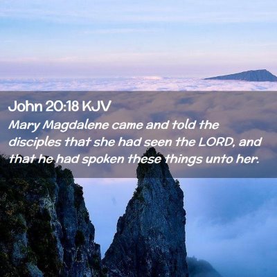 John 20:18 KJV Free Bible Images