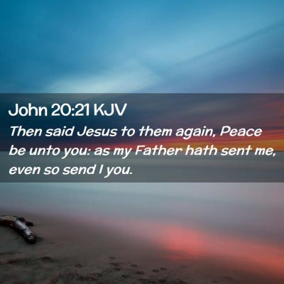 John 20:21 KJV Free Bible Images