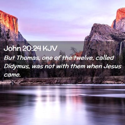 John 20:24 KJV Free Bible Images