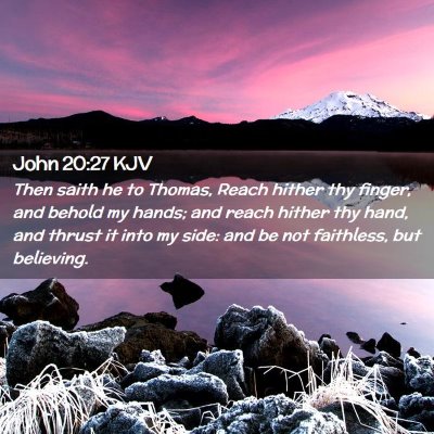 John 20:27 KJV Free Bible Images