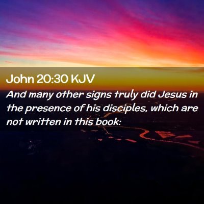 John 20:30 KJV Free Bible Images