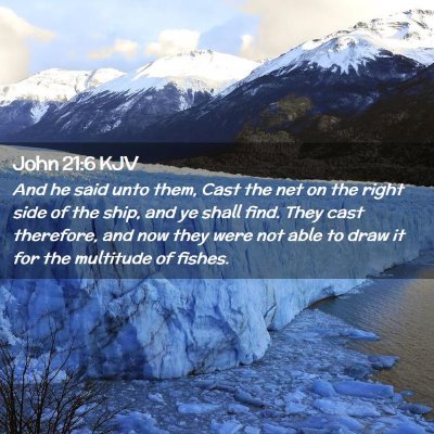 John 21:6 KJV Free Bible Images