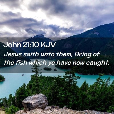 John 21:10 KJV Free Bible Images