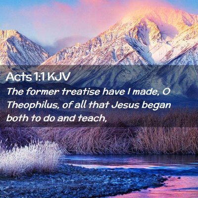 Acts 1:1 KJV Free Bible Images