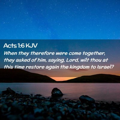 Acts 1:6 KJV Free Bible Images