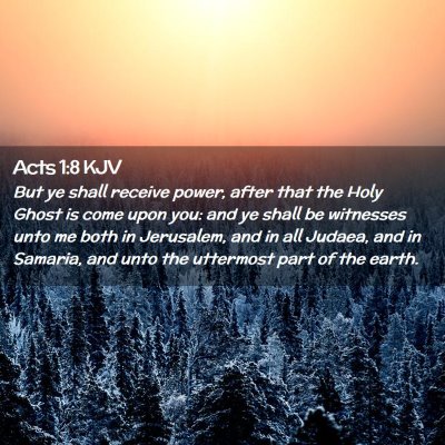 Acts 1:8 KJV Free Bible Images