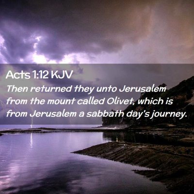 Acts 1:12 KJV Free Bible Images