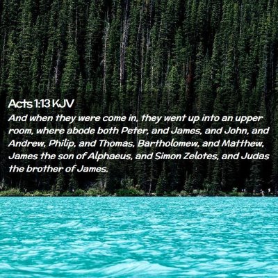 Acts 1:13 KJV Free Bible Images