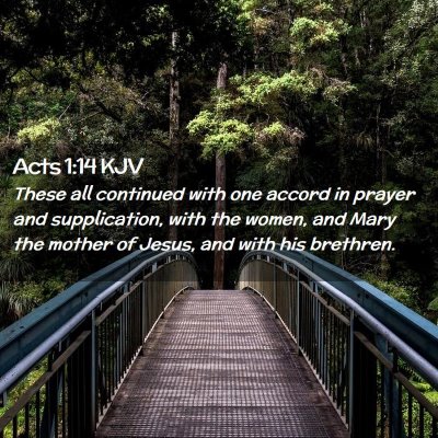 Acts 1:14 KJV Free Bible Images