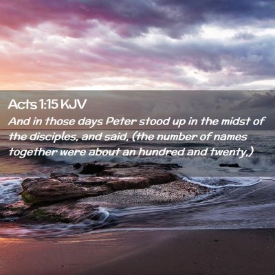 Acts 1:15 KJV Free Bible Images