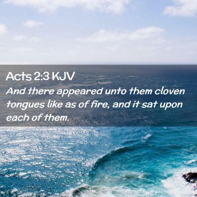 Acts 2:3 KJV Free Bible Images