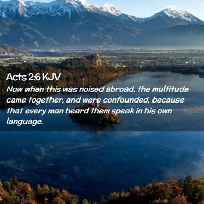 Acts 2:6 KJV Free Bible Images