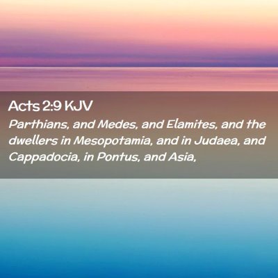 Acts 2:9 KJV Free Bible Images