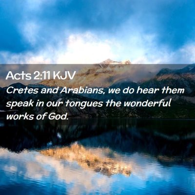 Acts 2:11 KJV Free Bible Images