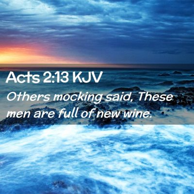 Acts 2:13 KJV Free Bible Images