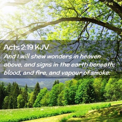 Acts 2:19 KJV Free Bible Images