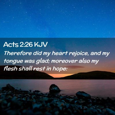 Acts 2:26 KJV Free Bible Images