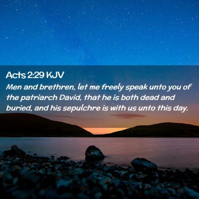 Acts 2:29 KJV Free Bible Images