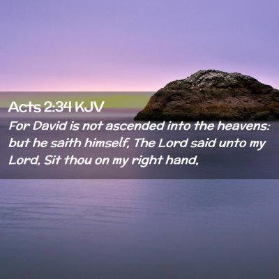 Acts 2:34 KJV Free Bible Images