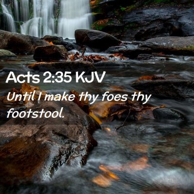 Acts 2:35 KJV Free Bible Images