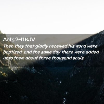 Acts 2:41 KJV Free Bible Images