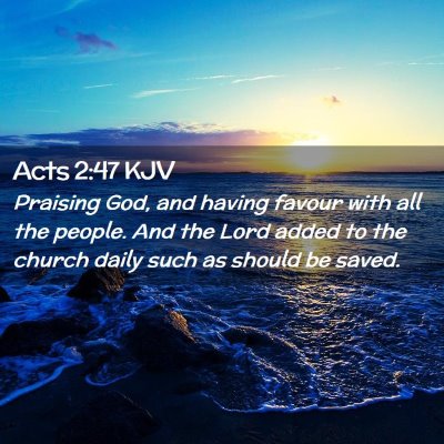 Acts 2:47 KJV Free Bible Images