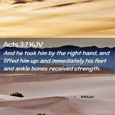 Acts 3:7 KJV Free Bible Images