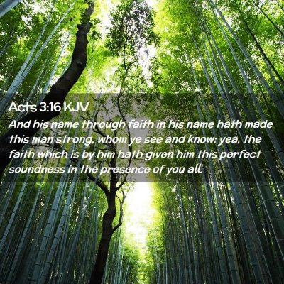 Acts 3:16 KJV Free Bible Images