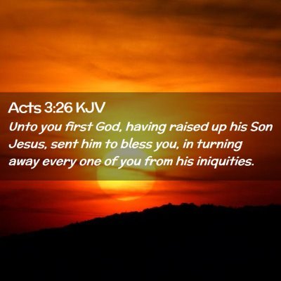 Acts 3:26 KJV Free Bible Images