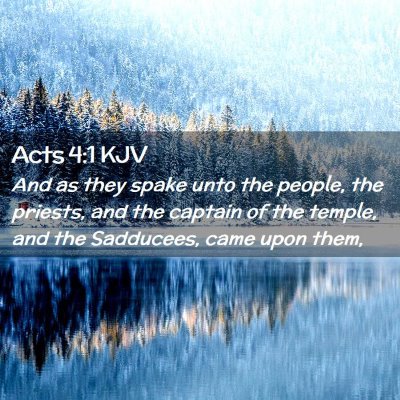 Acts 4:1 KJV Free Bible Images