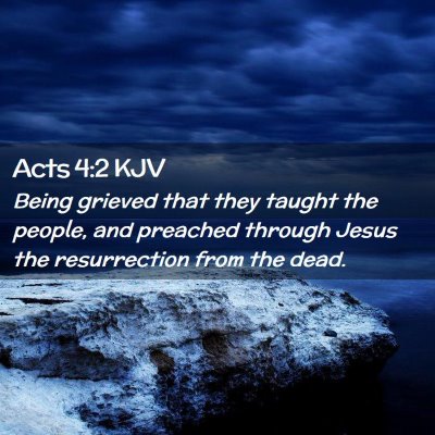 Acts 4:2 KJV Free Bible Images