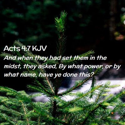 Acts 4:7 KJV Free Bible Images