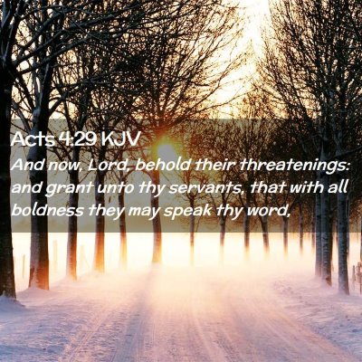 Acts 4:29 KJV Free Bible Images