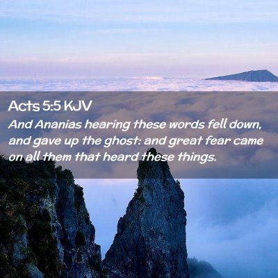 Acts 5:5 KJV Free Bible Images