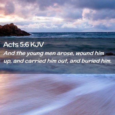 Acts 5:6 KJV Free Bible Images