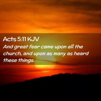 Acts 5:11 KJV Free Bible Images