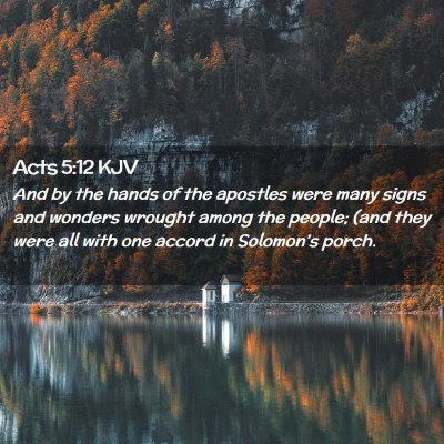 Acts 5:12 KJV Free Bible Images