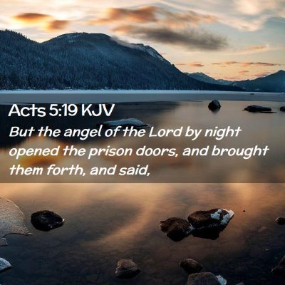 Acts 5:19 KJV Free Bible Images