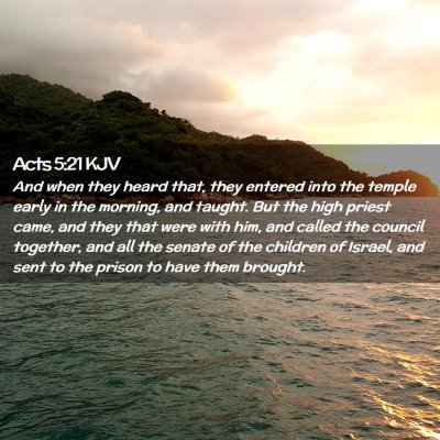 Acts 5:21 KJV Free Bible Images