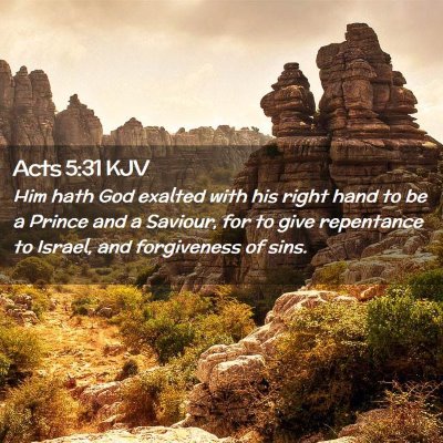 Acts 5:31 KJV Free Bible Images