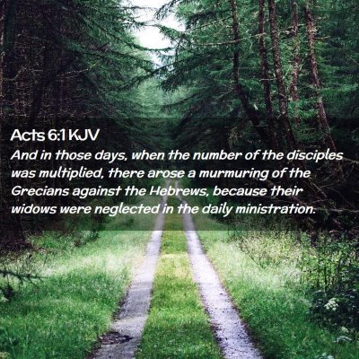 Acts 6:1 KJV Free Bible Images