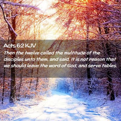 Acts 6:2 KJV Free Bible Images