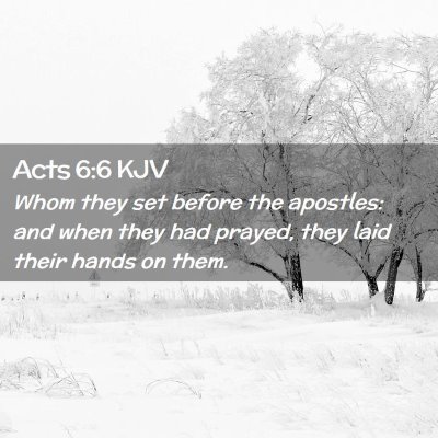 Acts 6:6 KJV Free Bible Images