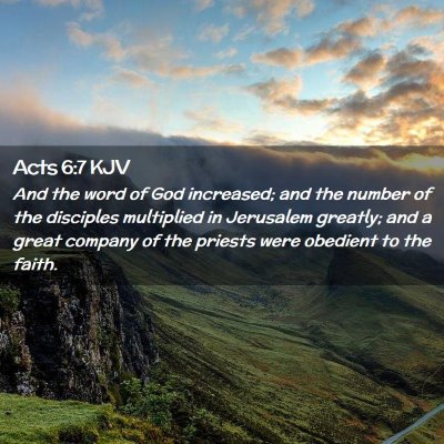 Acts 6:7 KJV Free Bible Images