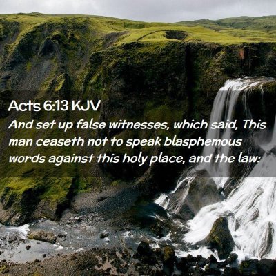 Acts 6:13 KJV Free Bible Images