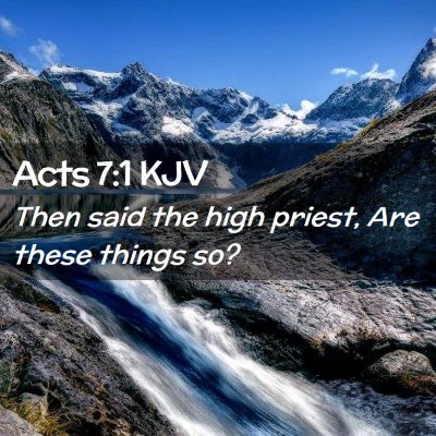 Acts 7:1 KJV Free Bible Images