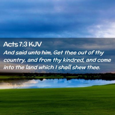 Acts 7:3 KJV Free Bible Images