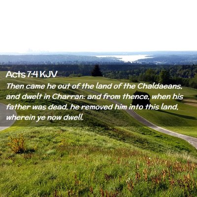 Acts 7:4 KJV Free Bible Images