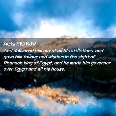 Acts 7:10 KJV Free Bible Images